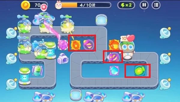 保卫萝卜4太空穿越第6关无道具金萝卜全清攻略 保卫萝卜4太空穿越第6关无道具金萝卜全清攻略