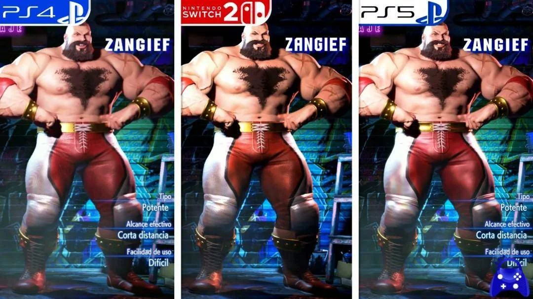 《街头霸王6》PS4、Switch2、PS5画面对比视频 《街头霸王6》PS4、Switch2、PS5画面对比视频