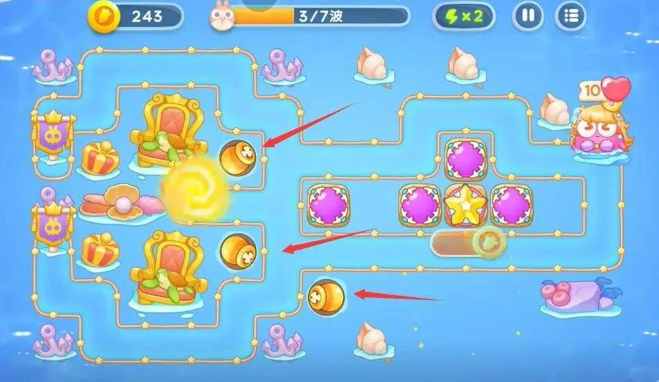 保卫萝卜4海的闺女第78关攻略图解 保卫萝卜4海的闺女第78关攻略图解