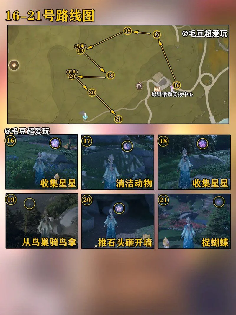 无限暖暖微风绿野奇想星全收集攻略