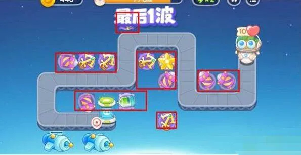 保卫萝卜4太空穿越第18关无道具金萝卜全清攻略 保卫萝卜4太空穿越第18关无道具金萝卜全清攻略