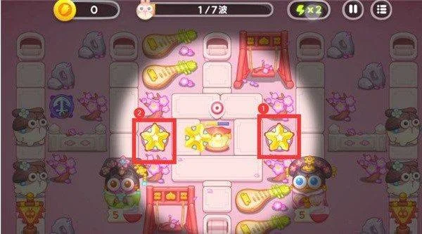 保卫萝卜4秋妃传第5关无道具金萝卜全清攻略