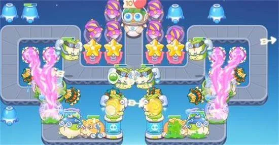 保卫萝卜4太空穿越第20关无道具金萝卜全清攻略