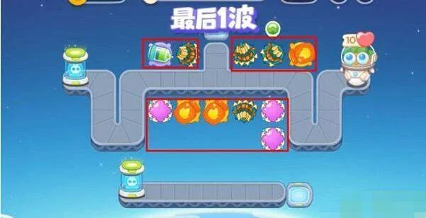 保卫萝卜4太空穿越第21关无道具金萝卜全清攻略 保卫萝卜4太空穿越第21关无道具金萝卜全清攻略