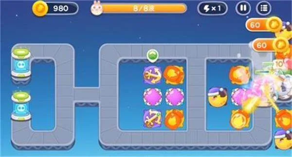 保卫萝卜4太空穿越第4关无道具金萝卜全清攻略 保卫萝卜4太空穿越第4关无道具金萝卜全清攻略