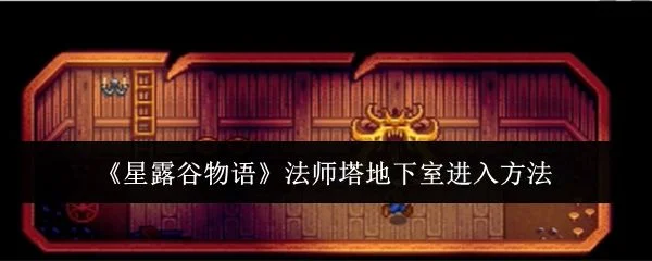 星露谷物语法师塔地下室怎么进入,附方法