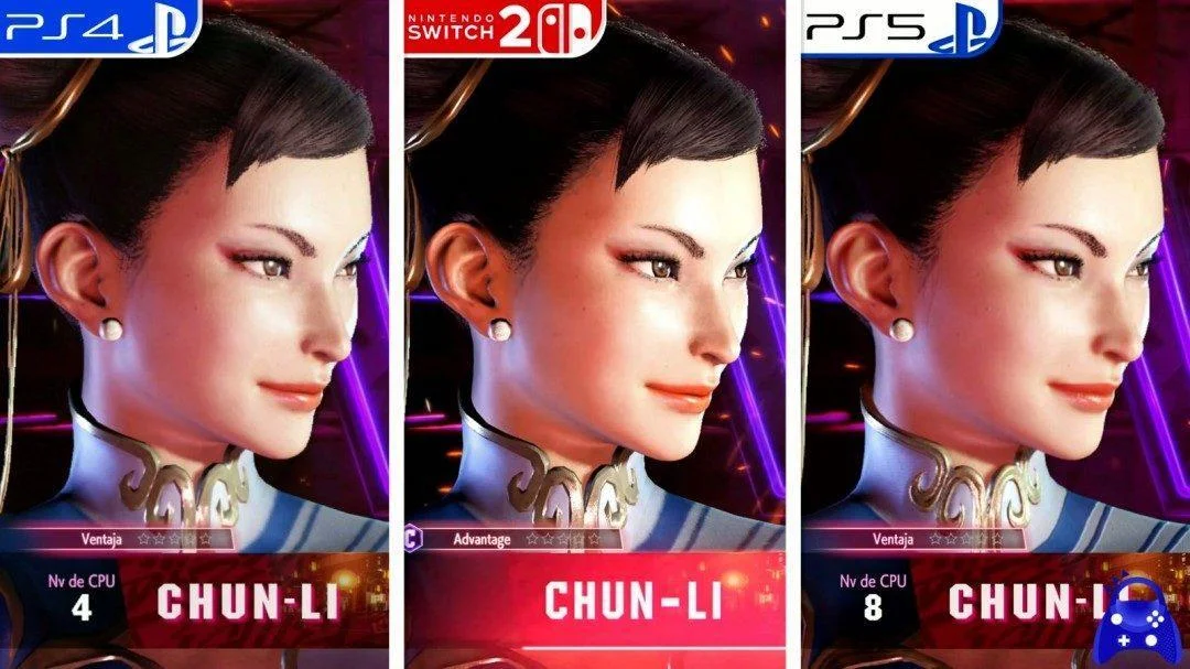 《街头霸王6》PS4、Switch2、PS5画面对比视频 《街头霸王6》PS4、Switch2、PS5画面对比视频