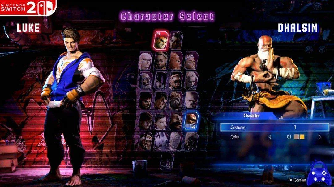《街头霸王6》PS4、Switch2、PS5画面对比视频 《街头霸王6》PS4、Switch2、PS5画面对比视频