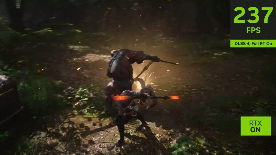 黑神话:悟空DLSS 4技术展示,全程200+fps狂飙! 黑神话:悟空DLSS 4技术展示,全程200+fps狂飙!