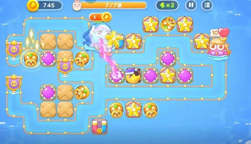 保卫萝卜4海的闺女第78关攻略图解 保卫萝卜4海的闺女第78关攻略图解