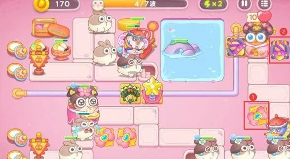保卫萝卜4秋妃传第3关无道具金萝卜全清攻略