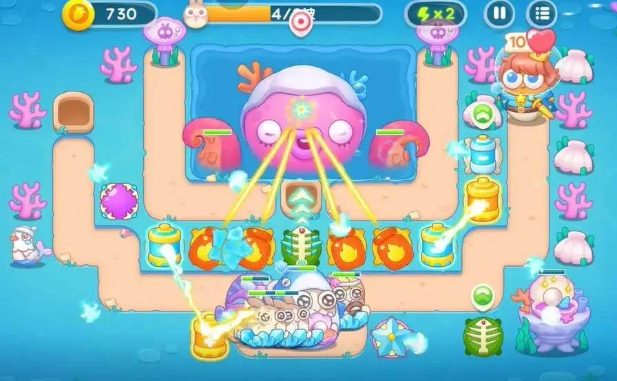保卫萝卜4海的闺女第90关攻略图解 保卫萝卜4海的闺女第90关攻略图解