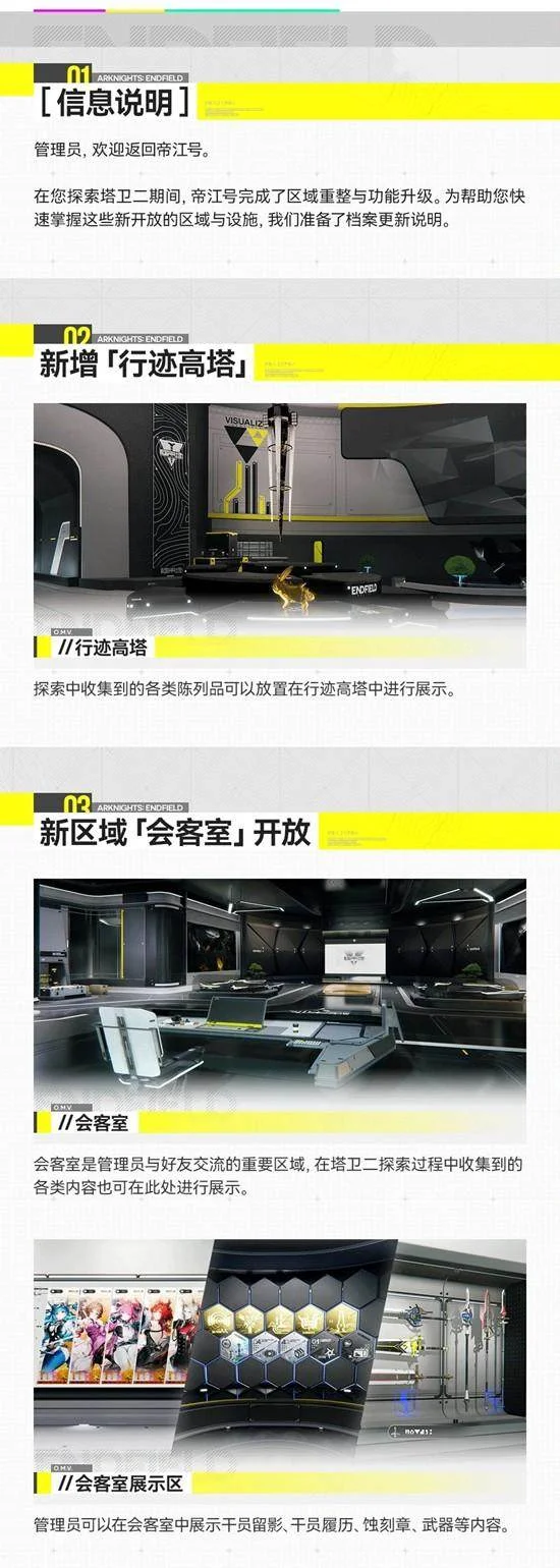 明日方舟终末地帝江号更新了什么?