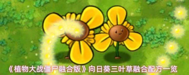植物大战僵尸融合版向日葵三叶草融合配方攻略