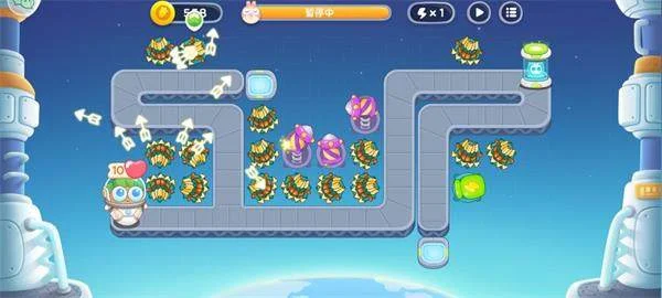 保卫萝卜4太空穿越第24关无道具金萝卜全清攻略 保卫萝卜4太空穿越第24关无道具金萝卜全清攻略