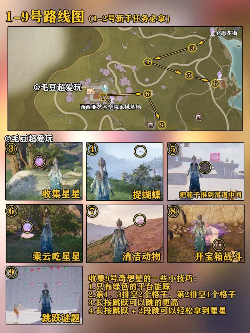 无限暖暖微风绿野奇想星全收集攻略