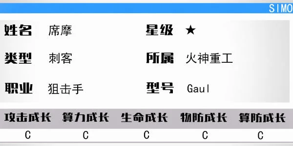少女前线云图计划席摩怎么样 少女前线云图计划席摩怎么样