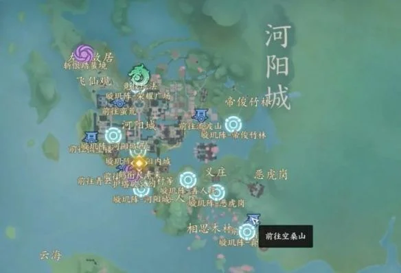 诛仙世界传送点璇玑阵开启路线