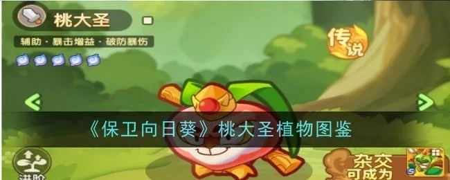 保卫向日葵桃大圣植物图鉴