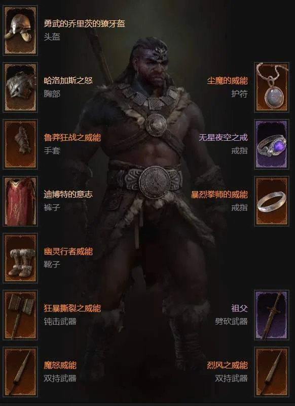 暗黑4S11野蛮人旋风斩BD推荐,T0级无脑割草流
