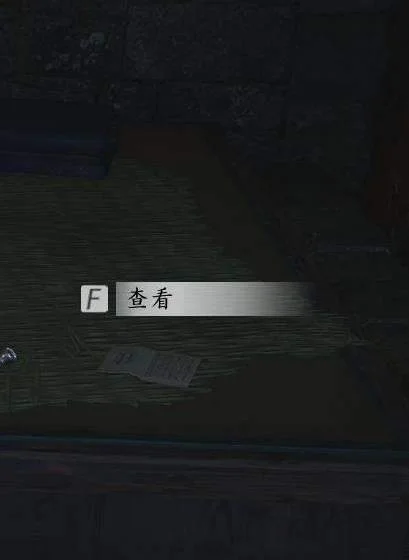 地下秘道尽头床上信件的查看提示
