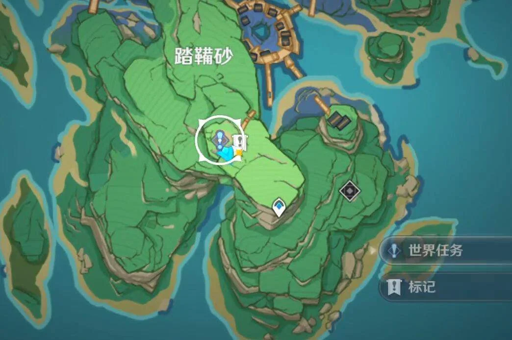 原神无名武士的刀位置在哪里？