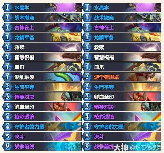 炉石传说坏孩子名单乱斗卡组最新推荐 炉石传说坏孩子名单乱斗卡组最新推荐