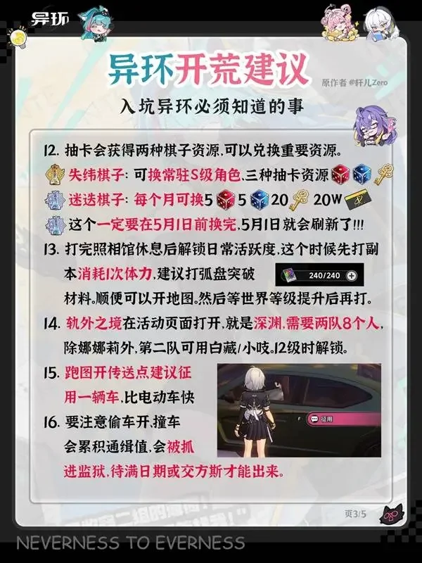 异环新手开荒保姆级攻略,实用建议与避坑指南 异环新手开荒保姆级攻略,实用建议与避坑指南