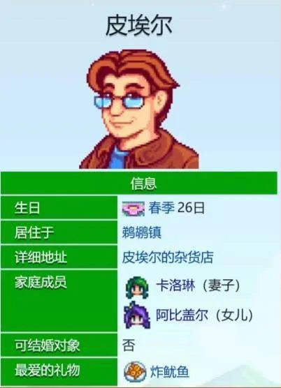 星露谷物语皮埃尔有哪些爱心事件 星露谷物语皮埃尔有哪些爱心事件