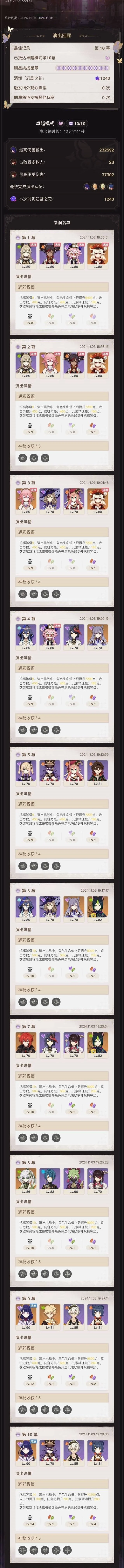 原神11月幻想真境剧诗平民满星攻略 原神11月幻想真境剧诗平民满星攻略