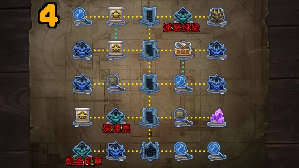 DNF悖论迷宫第4层地图详解，全图路线与通关攻略