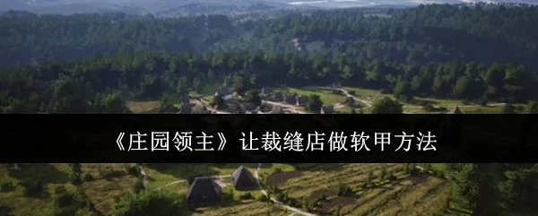 庄园领主怎么让裁缝店做软甲?