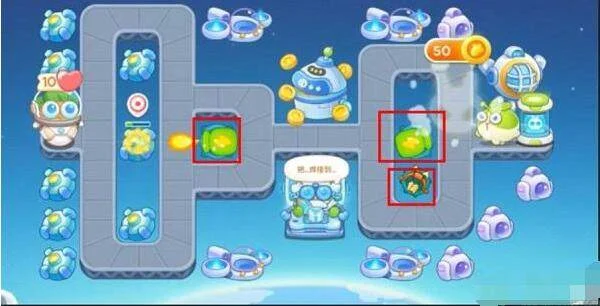 保卫萝卜4太空穿越第15关无道具金萝卜全清攻略