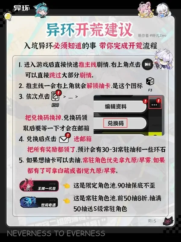 异环新手开荒保姆级攻略,实用建议与避坑指南