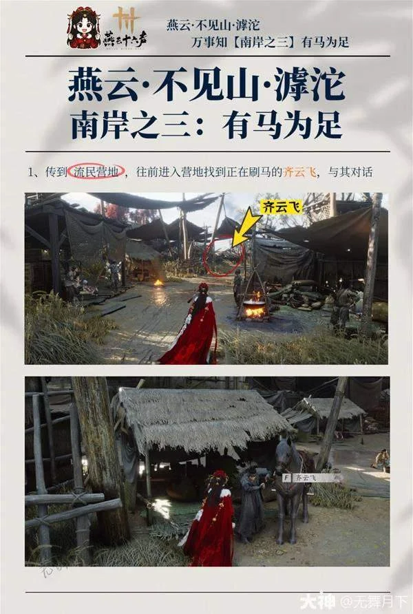 滹沱南岸万事知有马为足的集市道路与 NPC 场景参照
